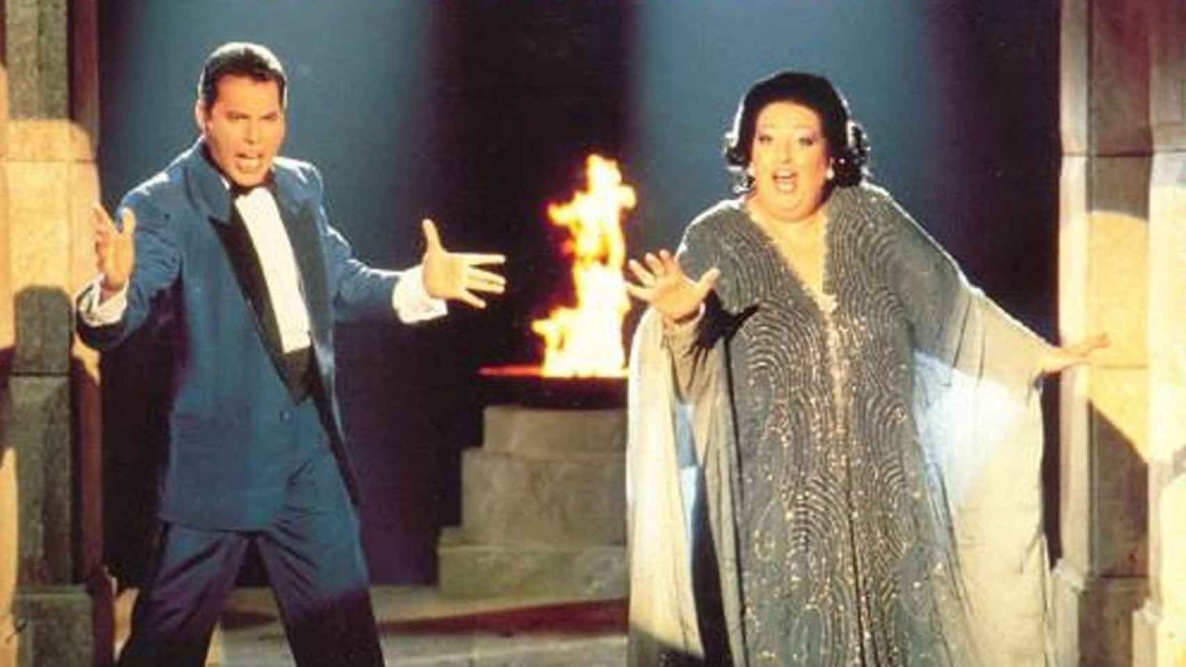 Imagen de Montserrat Caballé y Freddie Mercury