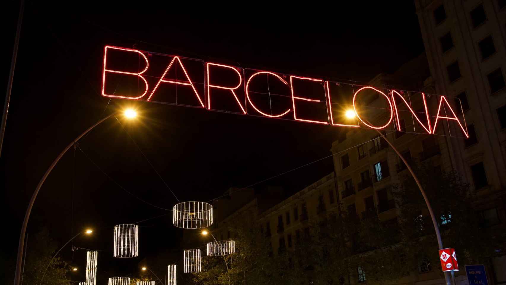 Letrero de Barcelona