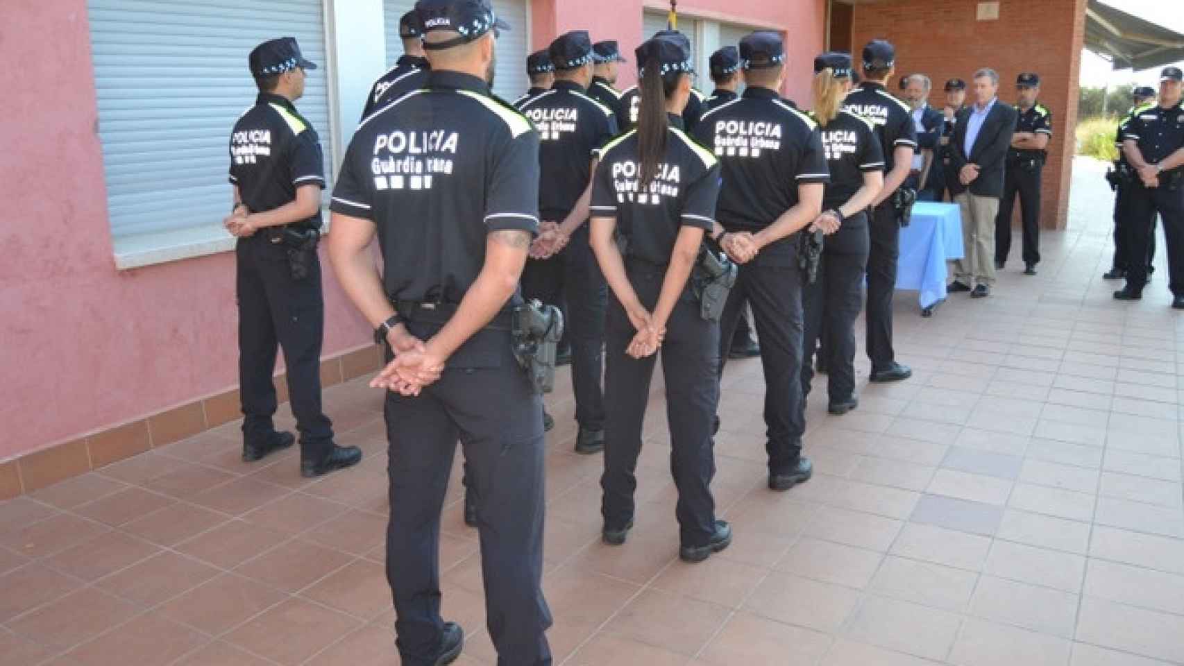 Agentes de la Guardia Urbana de Badalona