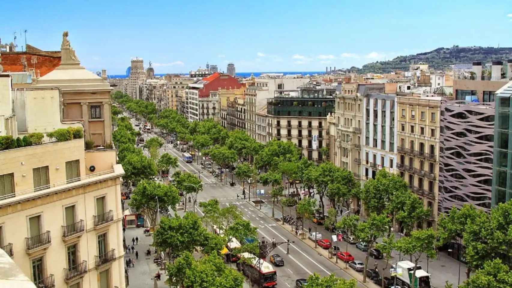 El paseo de Gràcia de Barcelona