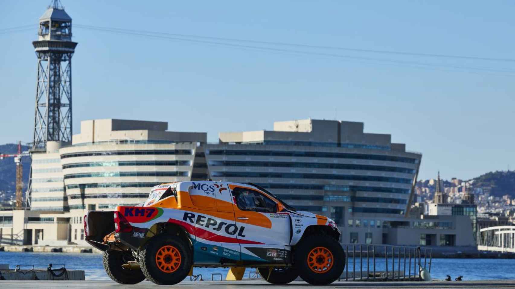 El coche de Dakar del piloto Isidre Esteve