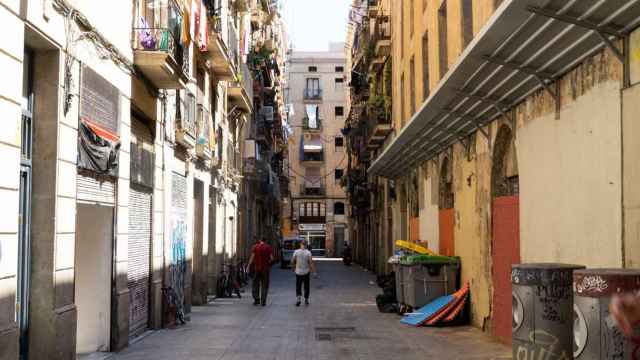 La calle Vistalegre de El Raval, en Barcelona