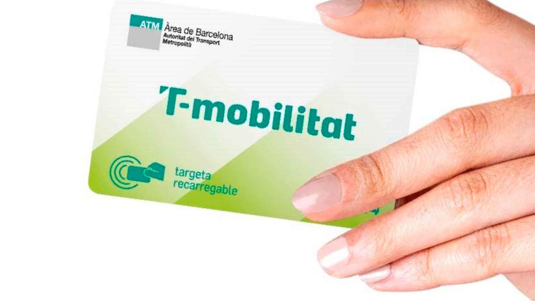 La tarjeta de cartón de la T-Mobilitat en una imagen de archivo