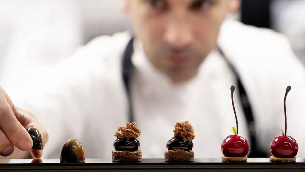 Paolo Casagrande, jefe de cocina del restaurante Lasarte by Martín Berasategui***