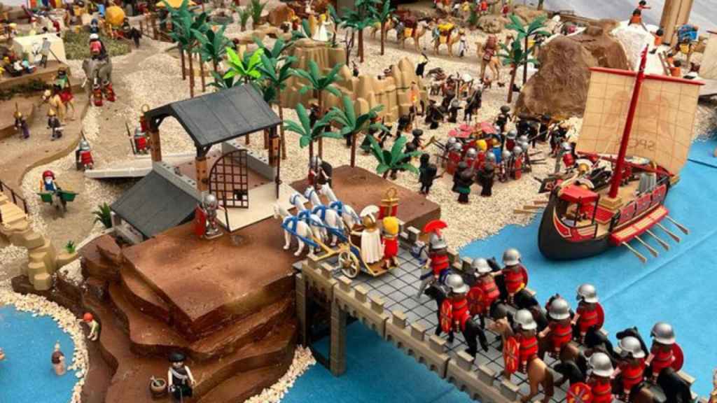 Belén de PlayMobil del Ayuntamiento de Castelldefels