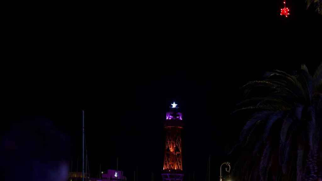 Espectáculo de luz y música en la torre de Jaume I