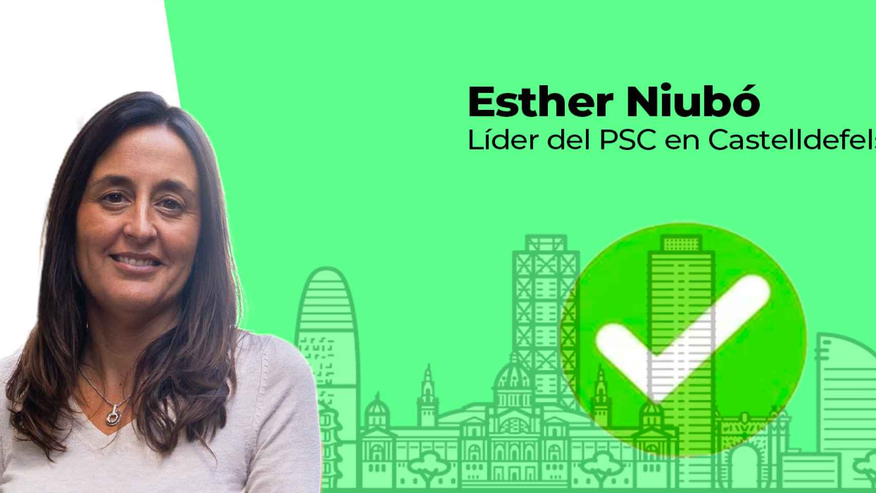 La líder del PSC en Castelldefels, Esther Niubó