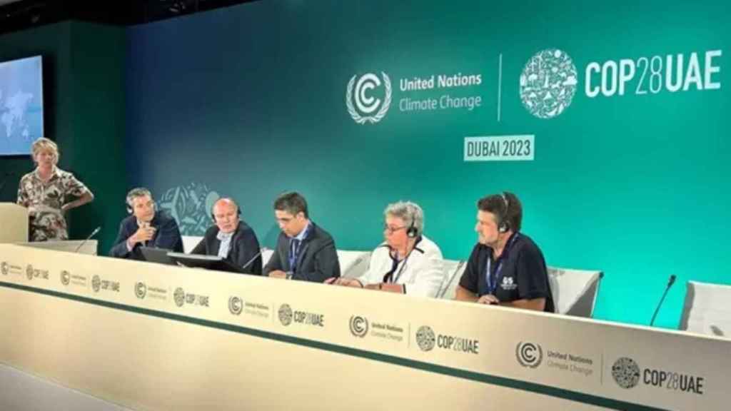 El conseller David Mascort en la Cumbre del Clima de las Naciones Unidas (COP28) de Dubai (Emiratos Árabes)