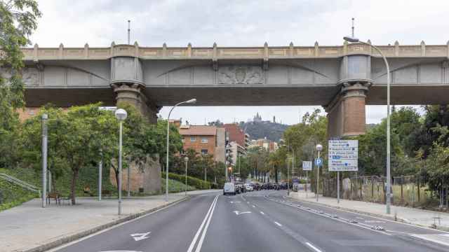 Avenida de Vallcarca, a la altura del viaducto
