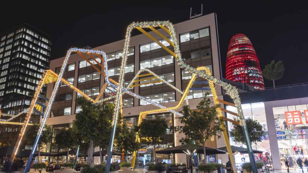 Centro comercial Westfield Glòries decorado por Navidad