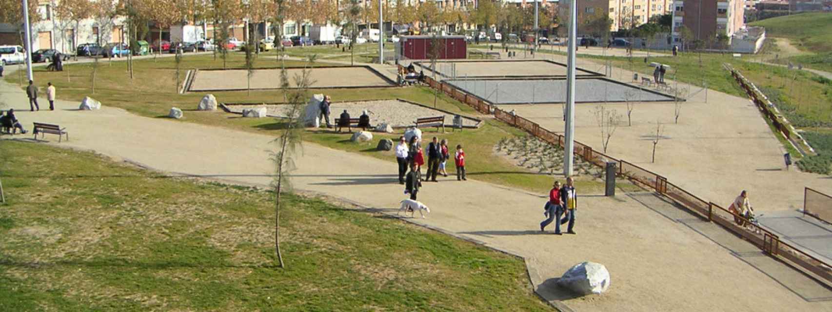 Máximo cuidado en el parque de Montigalà ante la llegada de la L1 del metro de Barcelona