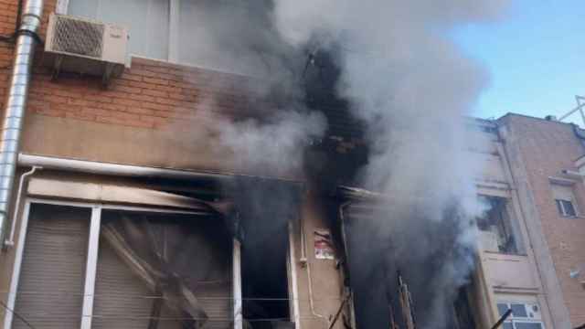 Imagen de la casa incendiada en Sant Boi de Llobregat