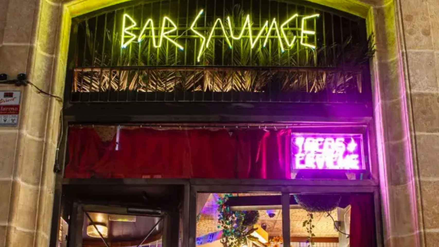 Exterior del bar Sauvage, ubicado en el número 13 del paseo del Born