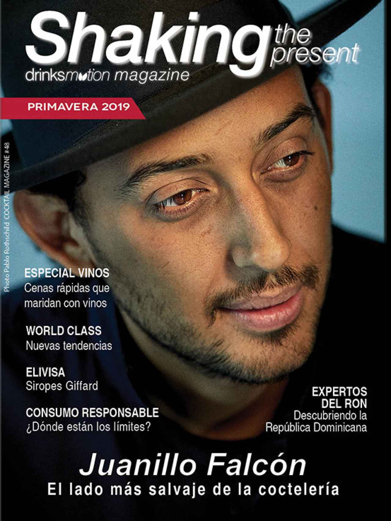 'Juanillo' Falcón para la portada de la revista Drinksmotion