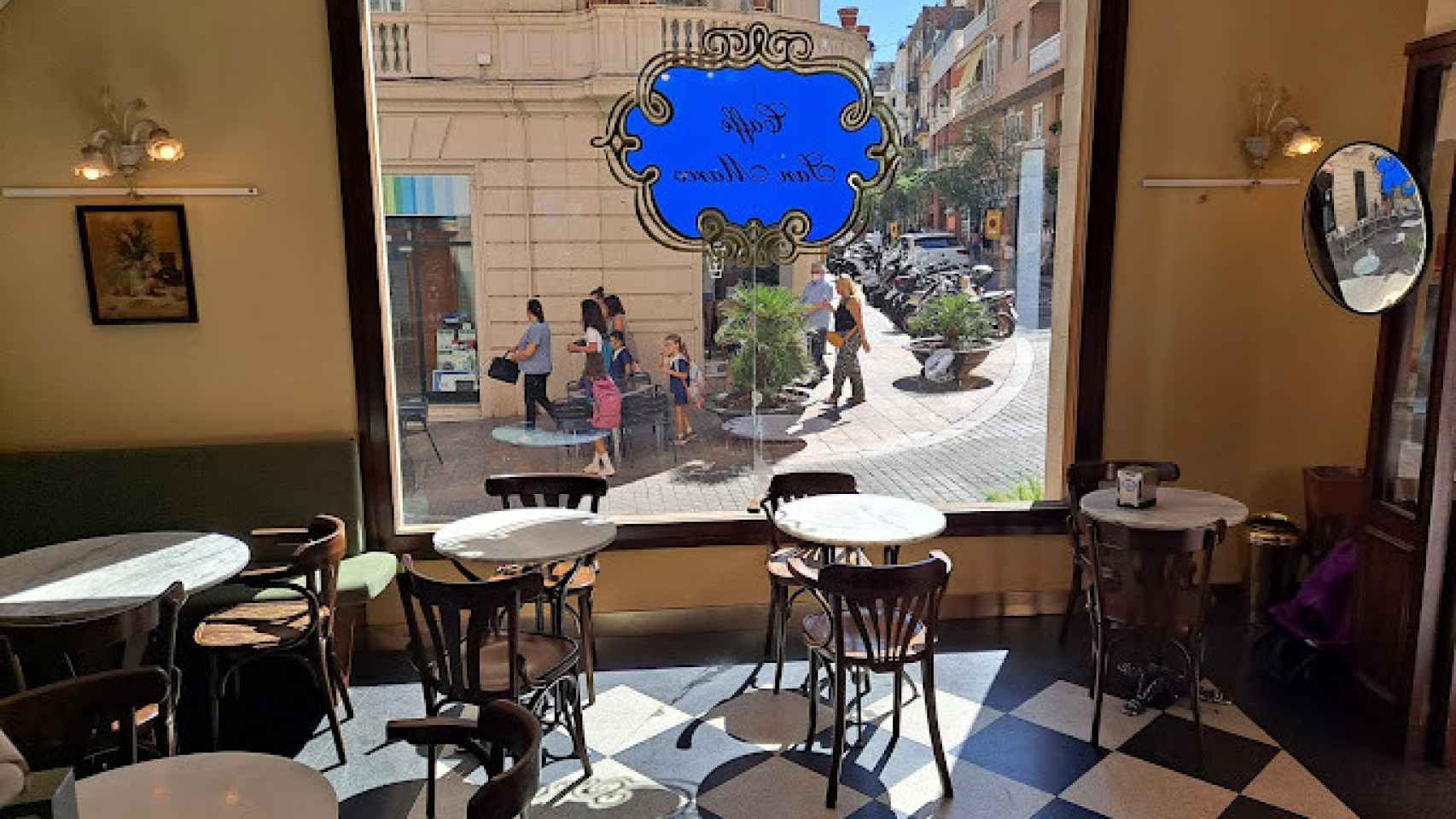 Interior del Caffee San Marco de Sarrià, ahora cerrado