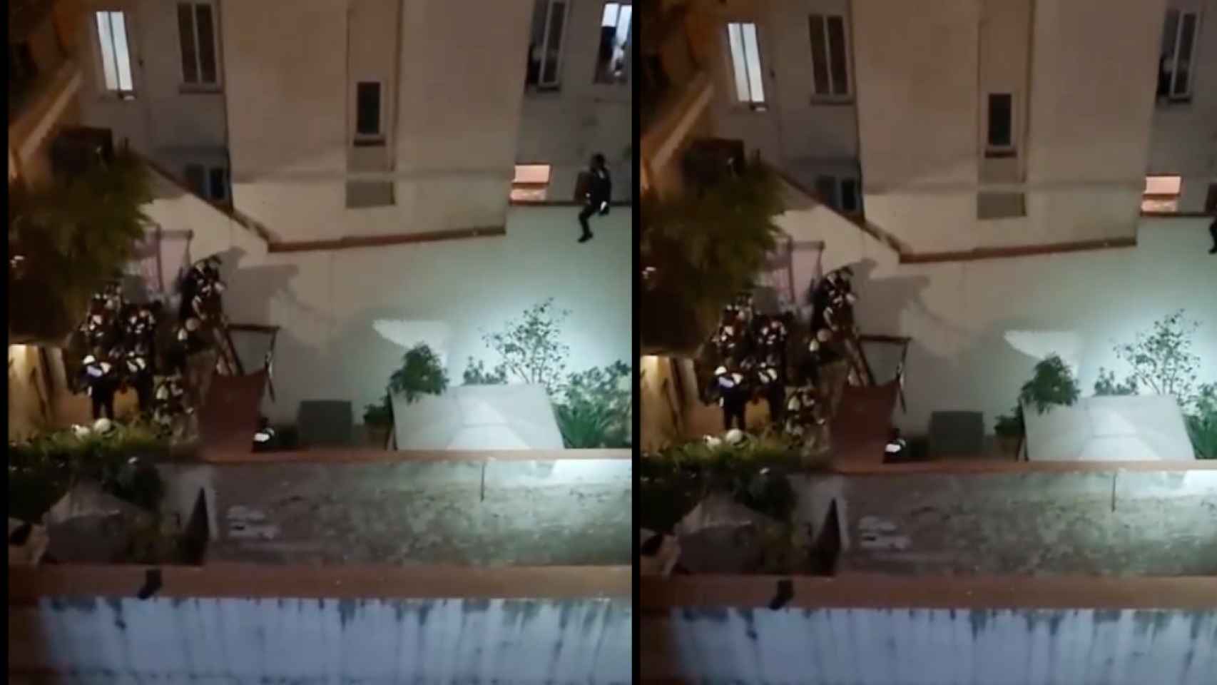 Un ladrón intenta robar en un patio interior del Raval