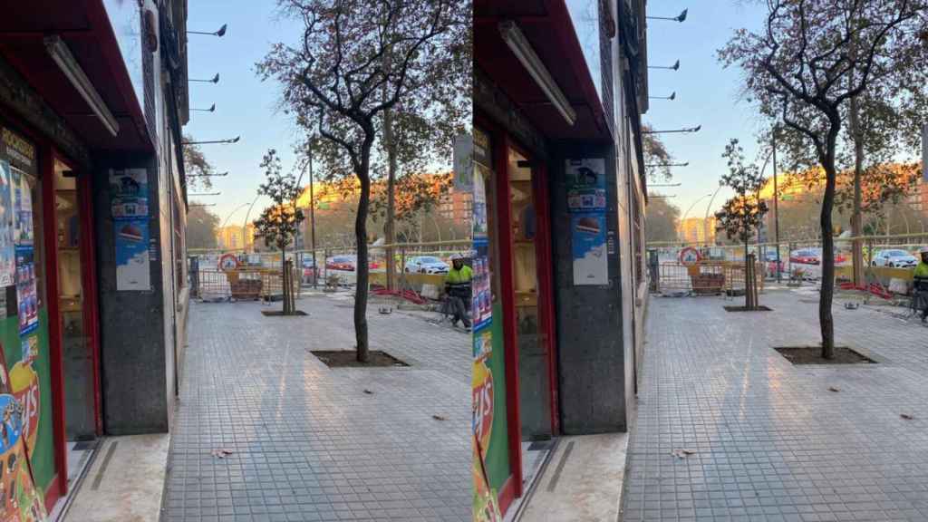 Express, un comercio afectado por las obras de la Meridiana