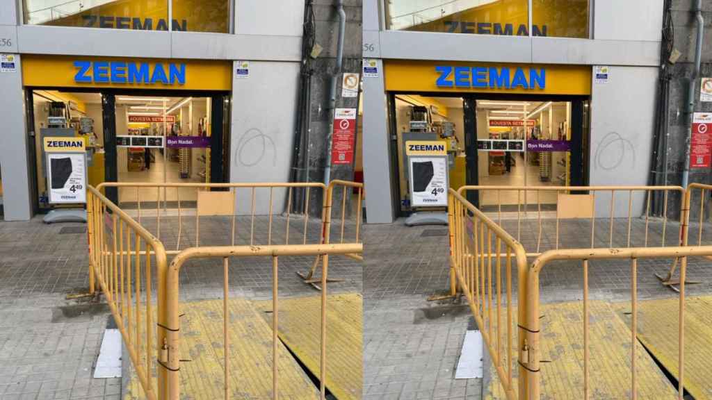 Zeeman, un comercio afectado por las obras de la Meridiana