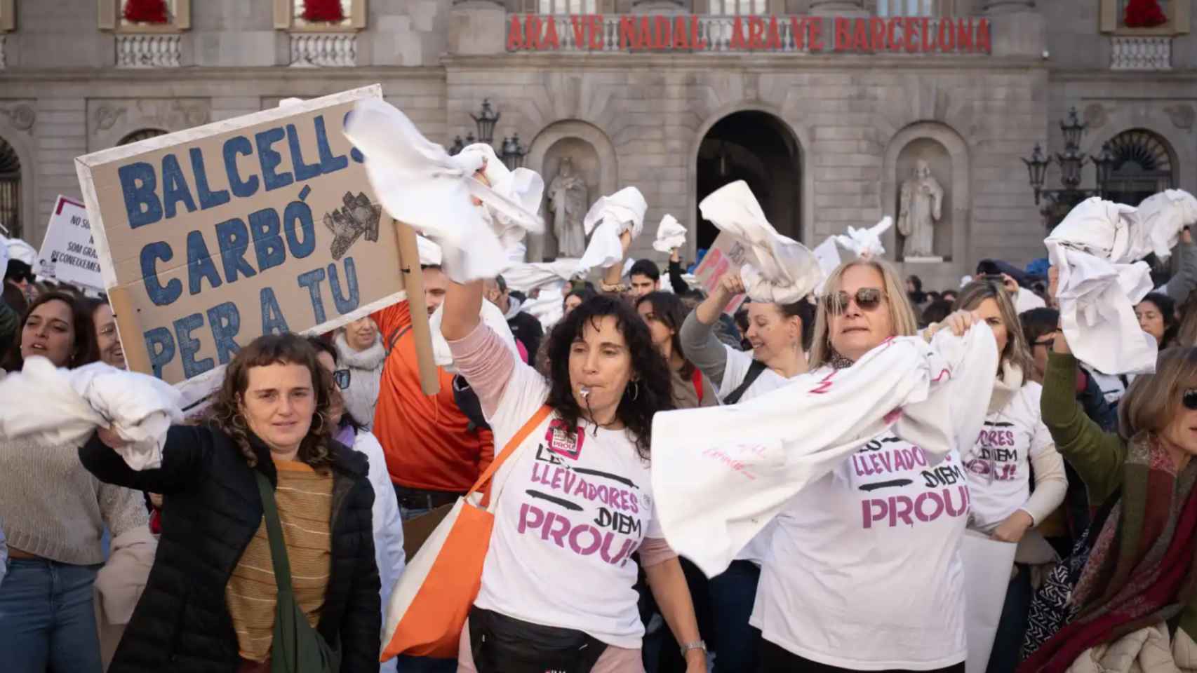 Manifestación de enfermeras del pasado diciembre en Barcelona