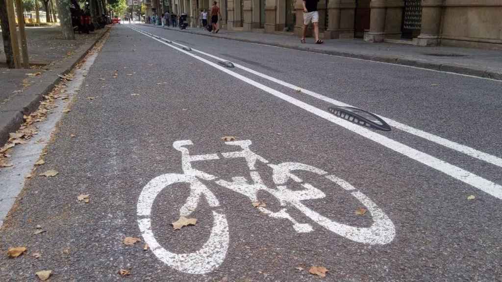 Un carril bici en una imagen de archivo