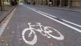 Carril bici en Barcelona