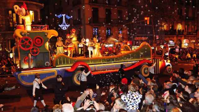 Imagen de archivo de la cabalgata de Reyes de Barcelona