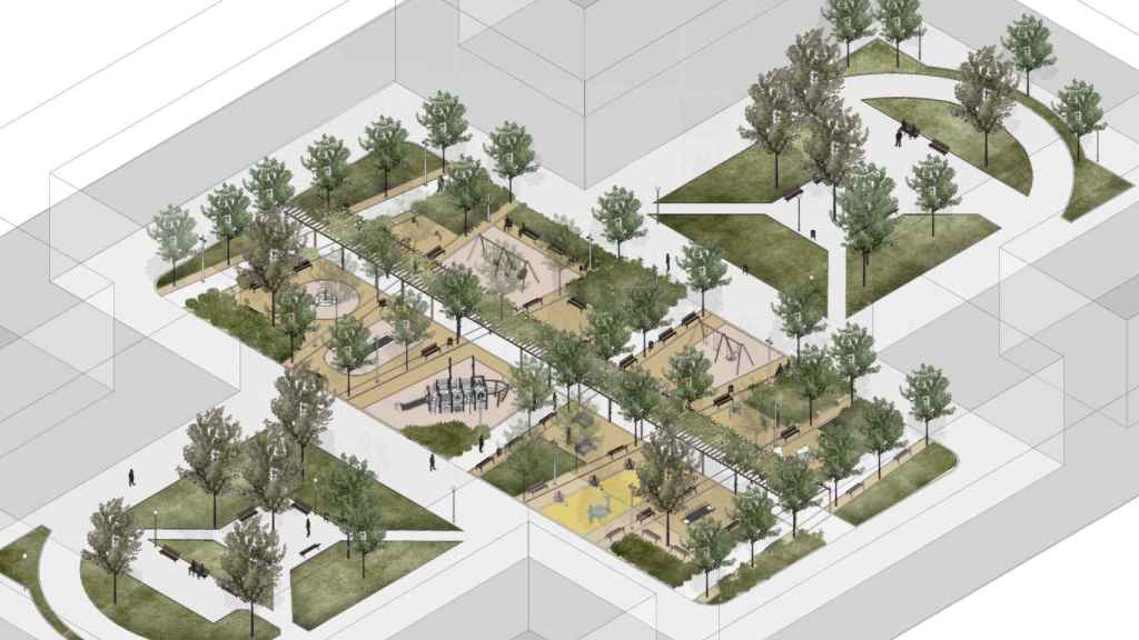 Plano del nuevo parque inclusivo de Barcelona