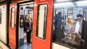 Imágenes de recurso del metro de Barcelona