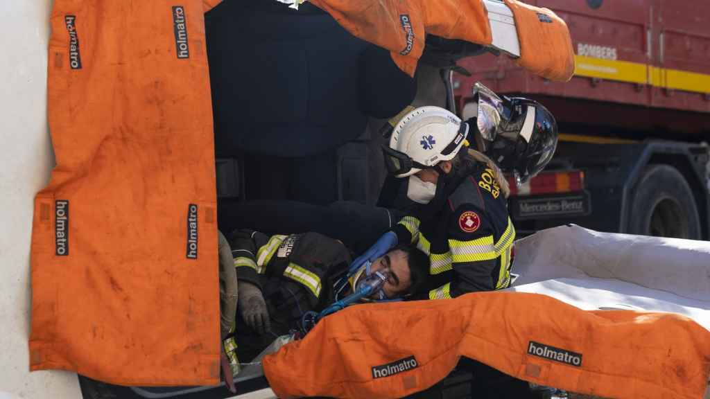 El equipo de Bomberos de Barcelona se prepara para las pruebas de acceso al cuerpo