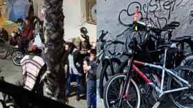 El mercadillo ilegal de bicis robadas en el Arc de Sant Agustí
