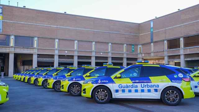 Vehículos de la Guardia Urbana en Barcelona
