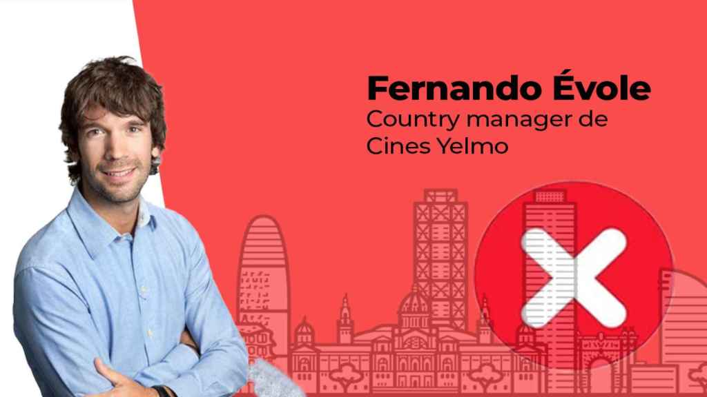 Fotomontaje de Fernando Évole, country manager de Cines Yelmo