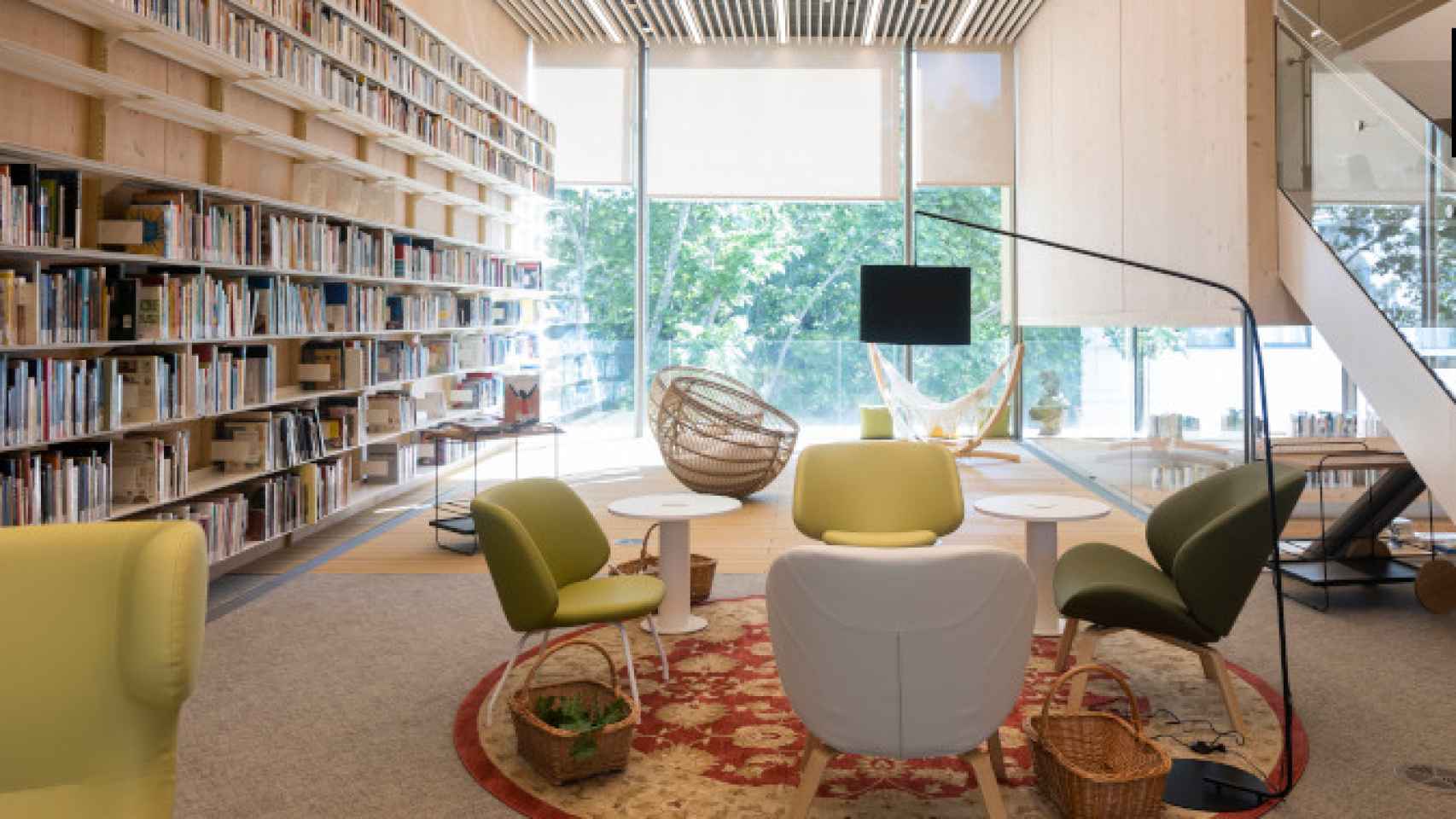 Imagen de la biblioteca Gabriel García Márquez en su interior