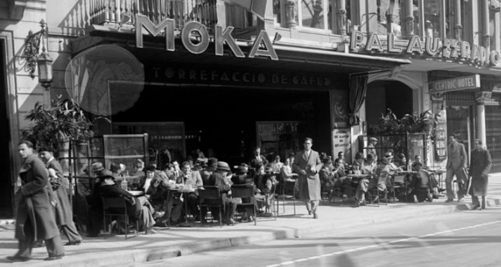 Imagen de archivo del restaurante Moka, ubicado en la Rambla