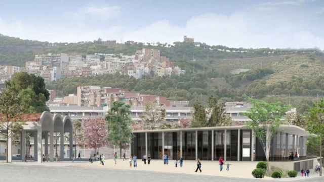 Render del renovado mercado de Montserrat en Nou Barris