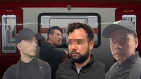 Fotomontaje de los carteristas chilenos y el metro de Barcelona