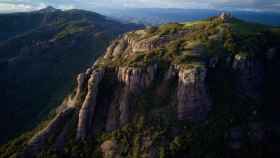 Vista aérea del parque natural de Sant Llorenç del Munt i l'Obac