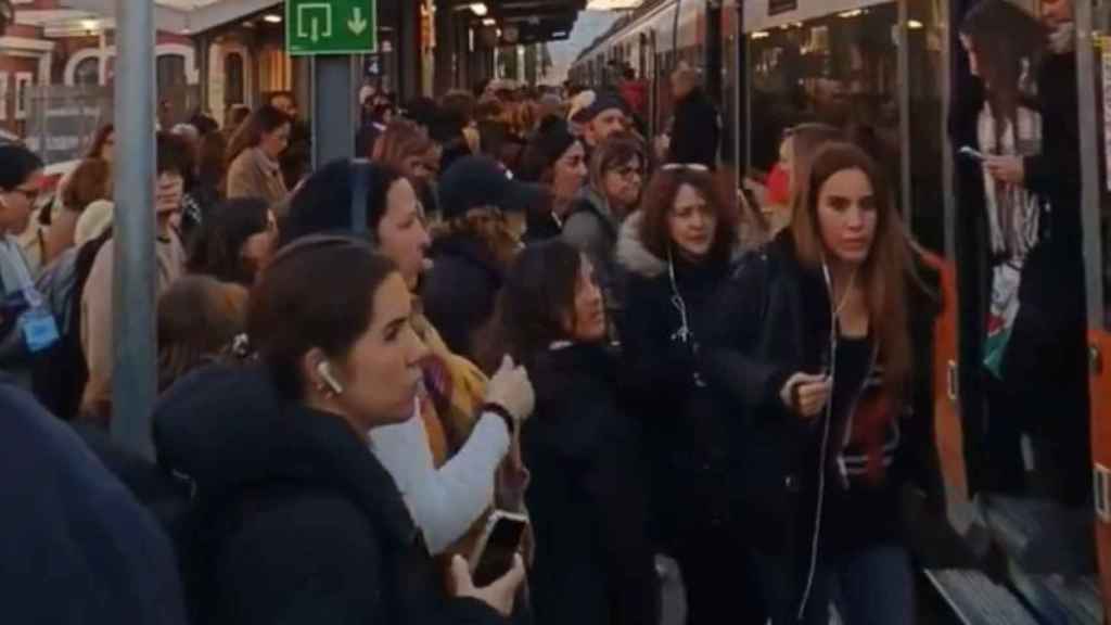 Captura de pantalla del vídeo compartido por la usuaria @albahzl en Twitter