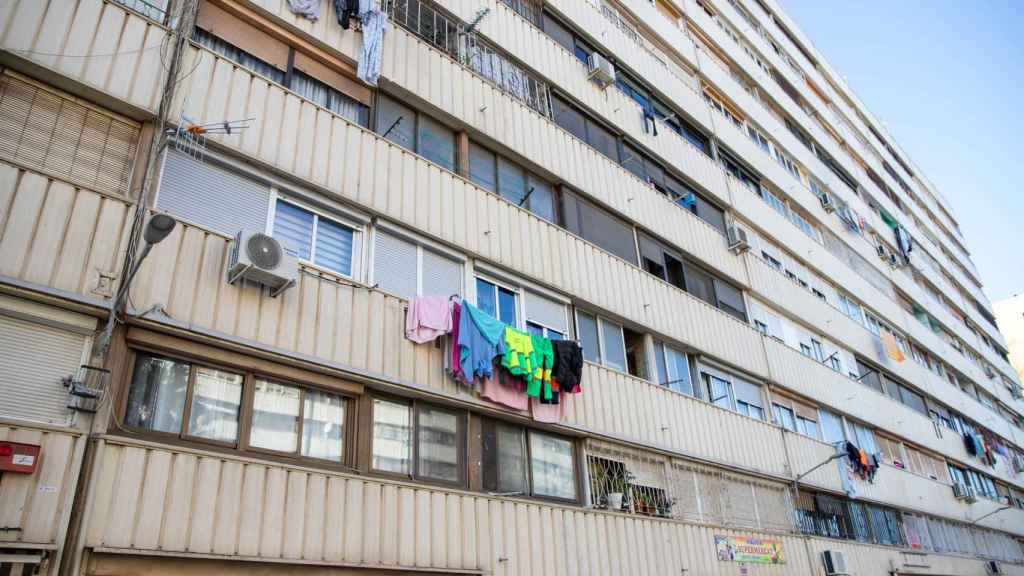 Balcones del barrio de La Mina