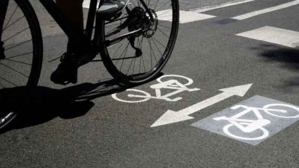 Carril bici en Barcelona