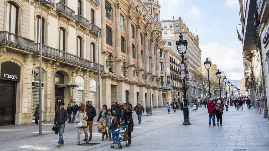 Portal de l’Àngel, una de las avenidas más turísticas de Barcelona