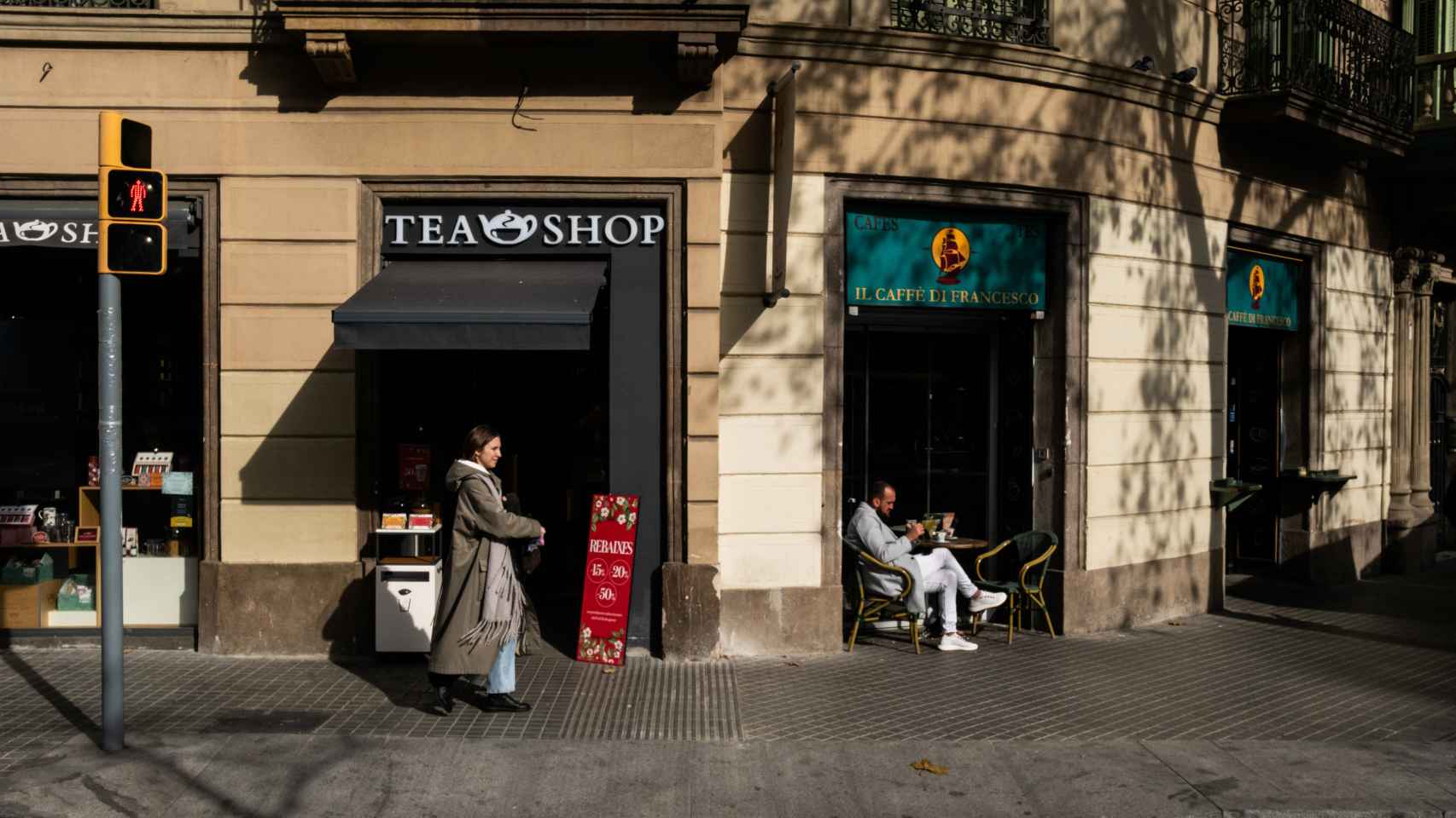 Comercios en la Rambla Catalunya de Barcelona