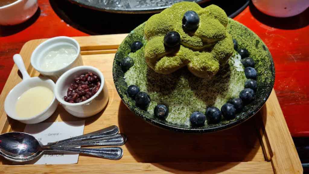 Imagen del uno de los platos del restaurante Yuanlaosi Hotpot de Barcelona