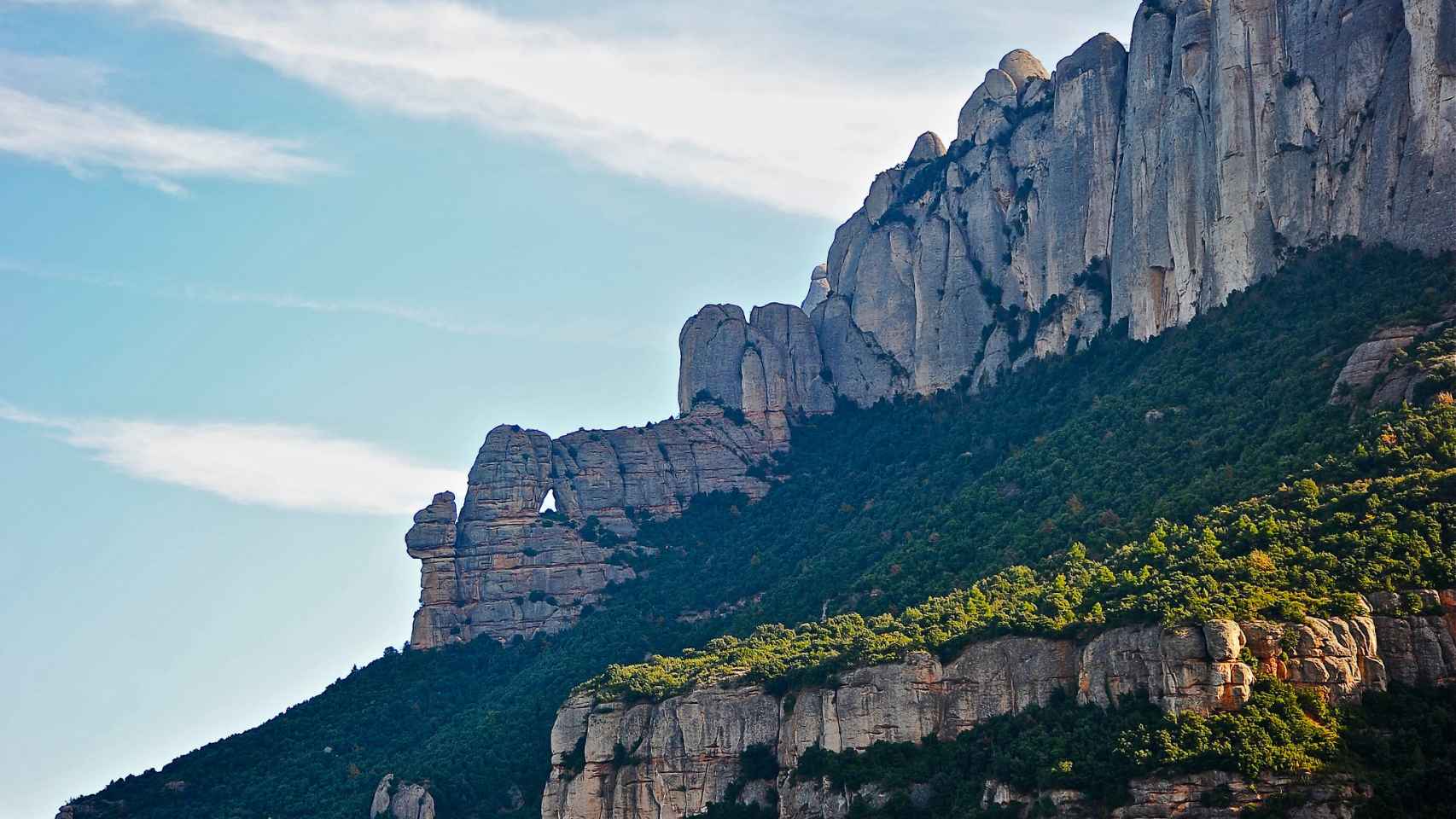 El paisaje de Montserrat en una imagen de archivo