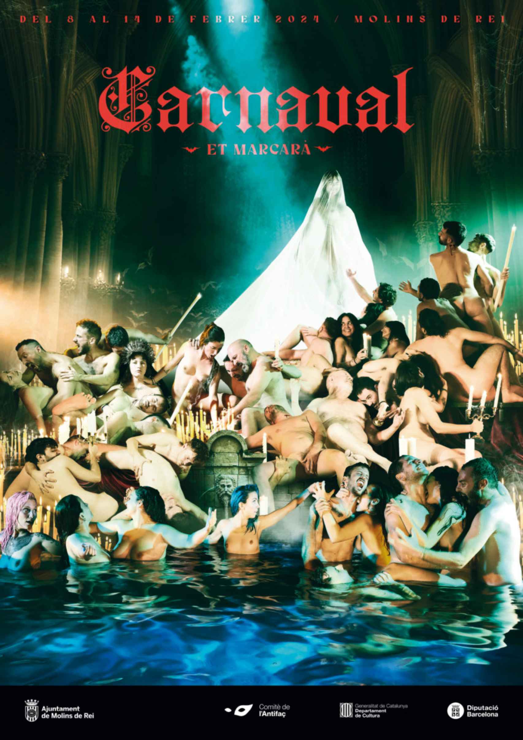Cartel promocional del Carnaval de 2024 de Molins de Rei