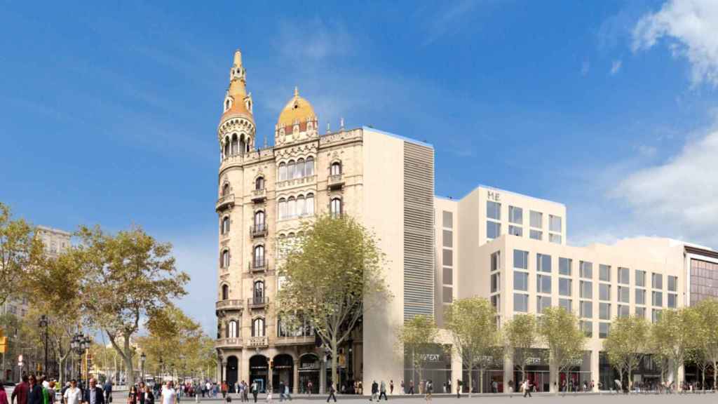 Render del Tasteat, el gafado espacio 'gourmet' de Paseo de Gràcia