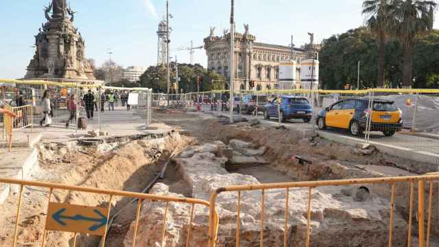 Los restos arqueológicos que han quedado al descubierto por las obras de reurbanización de la Rambla