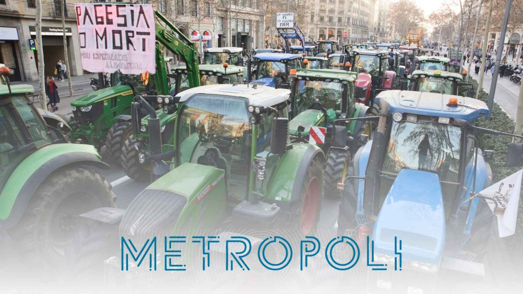 Huelga de agricultores en Barcelona, en directo