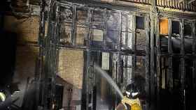 Incendio en la Casa Jaume Moysi en la Rambla Catalunya