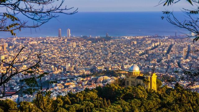 Imagen panorámica de Barcelona